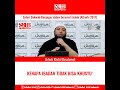 Kenapa Ibadah Tidak Bisa Khusyu', oleh Ustadz Dr Khalid Basalamah MA