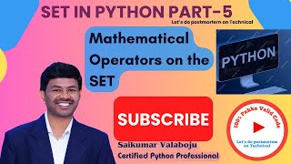 70 Mathematical Set Operators in Python | Complete Guide