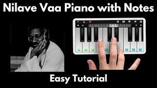 Nilave Vaa Piano Tutorial with Notes | Ilayaraja | Perfect Piano | 2020