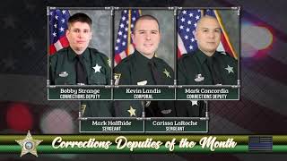 2020 Corrections Deputies of the Month