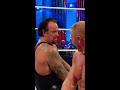 undertaker laughs at brock lesnar short