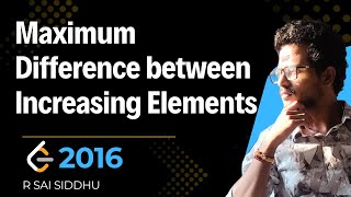 2016 Maximum Difference Between Increasing Elements | LeetCode