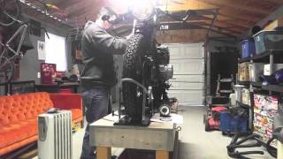 Cb550 motor pull time-lapse.