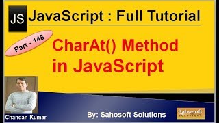 charAt method in JavaScript | JavaScript Full Tutorial in Hindi