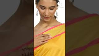 Yashika Women Cotton Silk Sarees PARWANI YELLOW || woman saree ||||Shorts ||shortVideo||Fashion