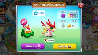 Hatching VIP Enigmatic Dragon born from the purest light in Dragon City #gameplay #game #dragoncity