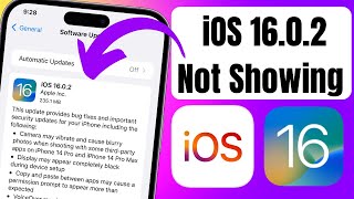 Fix iOS 16.0.2 Update Not Showing | How To Update iPhone to iOS 16.0.2