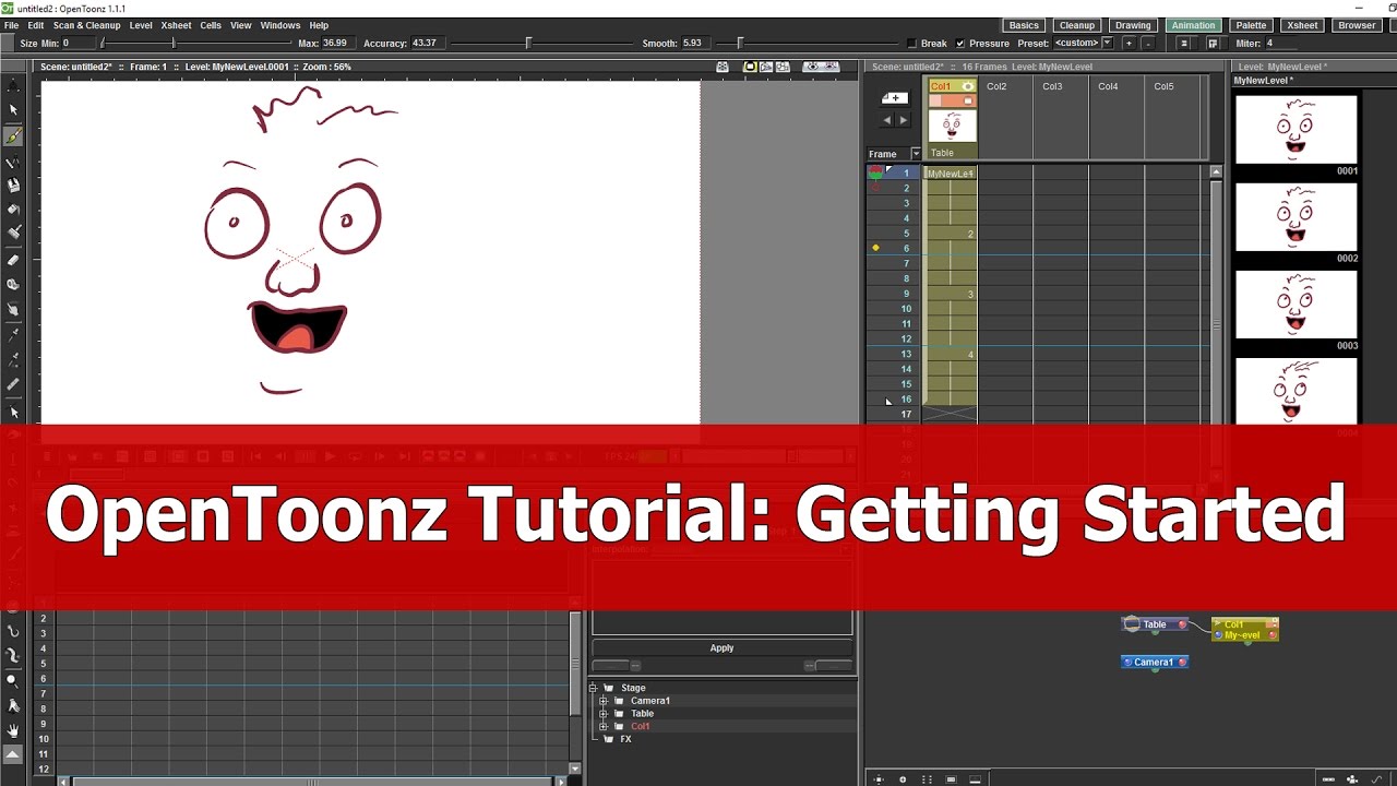 Opentoonz Getting Started Tutorial Youtube