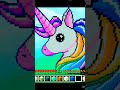 Cute unicorn 🦄 pixel art 🎨🎭 #edit #viral #minecraft