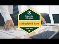 Leading Hybrid Teams Professional Development Webinar