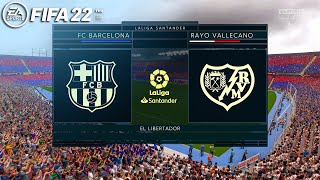 FIFA 22 - Barcelona Vs Rayo Vallecano - La liga 21/22 | 4K Gameplay