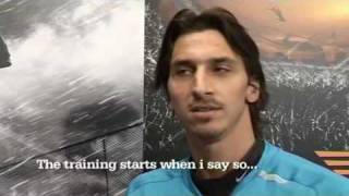 Zlatan Ibrahimovic jokes in a funny interview