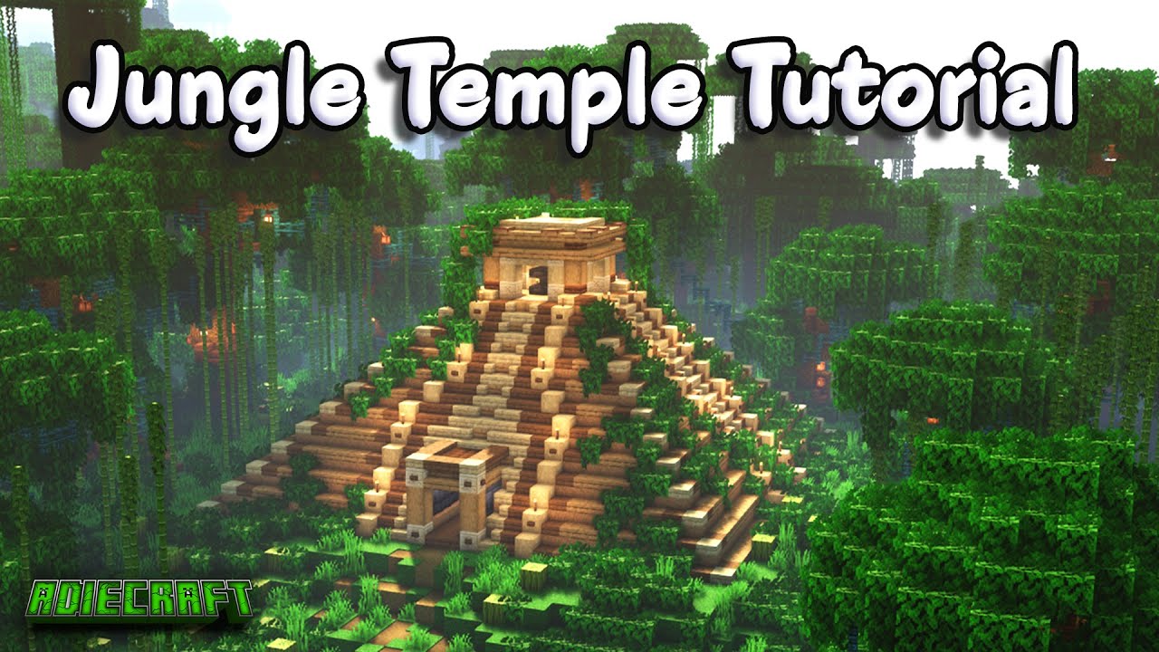 Minecraft: Mayan Jungle Temple Tutorial - How To Build Jungle Temple In ...