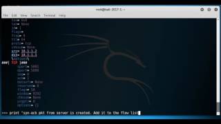 Create complete tcp flow of packets using scapy - part2