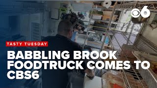 CBS6 Anchor test taste: Babbling Brook on wheels