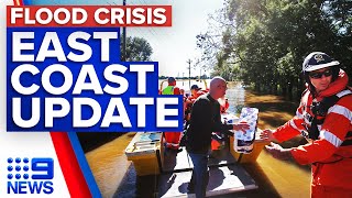 NSW and QLD Floods: Supplies delivered, New warnings | 9 News Australia
