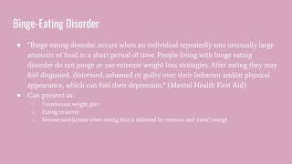 Recognizing Disordered Eating