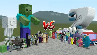 ALL MINECRAFT MOBS VS ALPHABET LORE FAMILY In Garry's Mod!