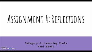 MIT 805 Assignment 4 Reflection