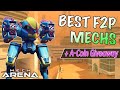 Top 5 BEST Free To Play Mechs for Storm Rack - Mech Arena F2P Guide