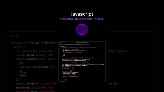 Interactive 3D Scene with Three.js (JavaScript)