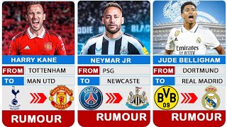 LATEST TRANSFER NEWS SUMMER 2023|JUDE BELLINGHAM TO REAL MADRID,HARRY KANE TO MANCHESTER UNITED,NEYM