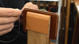 세상에 단 하나! 가죽공예가가 정성으로 만드는 수제 카드지갑 제작 과정 / Amazing Korean handmade leather wallet making process