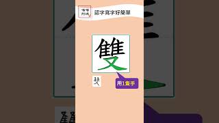 學中文字好簡單【雙】智勇雙全、舉世無雙、出雙入對｜喀喀阿瑪