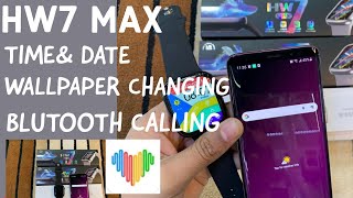 hw7 max smartwatch time setting|hw7 max smartwatch wallpaper|hw7 max Bluetooth setting|wearfitpro