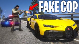 I Stole 20 Cars as Fake Cop in GTA 5 RP..