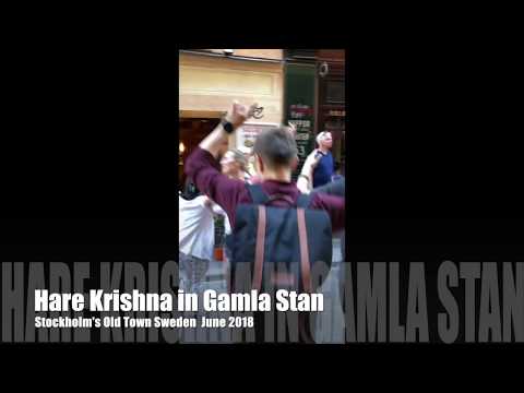Hare Krishna Gamla Stan Stockholm Sweden Summer 2018 Hare Krishna Gamla Stan Stockholm Sweden Summer 2018