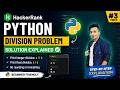 3 Python Division Problem HackerRank Solution | Integer & Float Division 🐍