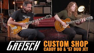 Gretsch Custom Shop Green Lemon Caddy Bo and ‘57 Duo Jet | CME Gear Demo