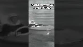 Mercury outboards conducting durability testing using a 14ft Allison in the late 1960s early 1970s