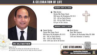 FUNERAL LIVE - DR. SAJI MATHEW