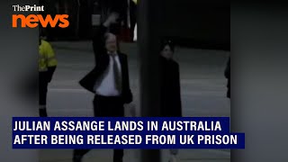 Wikileaks founder Julian Assange lands in Australia after being released from UK prison