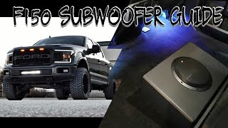 F150 Subwoofer Install Guide.