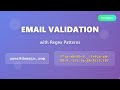 Email Validation with Regex: Build Robust Patterns for Beginners