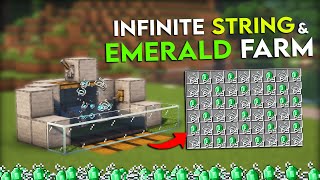 Infinite String and Emerald Farm Tutorial in Minecraft 1.20 (WORKING GLITCH)