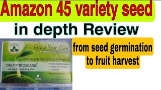 #amazon_seeds #gardening In depth  review of Amazon 45 variety seed| seed to harvest review|