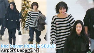 레드벨벳 아이린 \u0026 슬기 출국 직캠 Red Velvet IRENE \u0026 SEULGI｜인천공항 241227