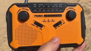 Prunus 🍎 J - 369 Hand Crank Radio 📻 Overview | Solar Radio Weather Radio