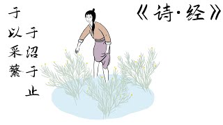 《诗经》014 召南·采蘩 | 文学中的听觉与视觉之美 | “于以用之？公侯之宫”