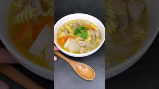 Chicken Noodle Soup With a Daikon - Day 2 #shorts