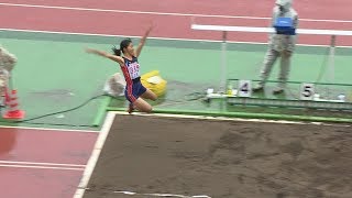 女子B 走幅跳  決勝 2位 第48回ジュニアオリンピック