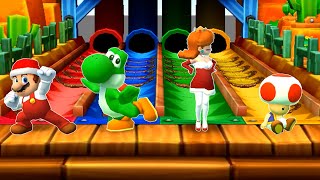 【マリオパーティスターラッシュ】ミニゲームマリオVsヨッシーVsデイジーVsキノピオ(COM最強 たつじん)