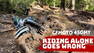 Riding alone goes wrong | CFMOTO 450MT IBEX