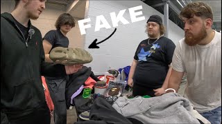 THEY TRIED SELLING ME FAKES! CASHING OUT AT A SNEAKER EVENT.