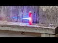 7 watt laser vs lighter. 2 minutes to explode.