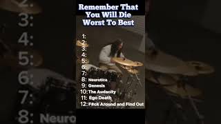 Remember That You Will Die, Worst To Best #top10 #polyphia #rock #metal #music #shorts